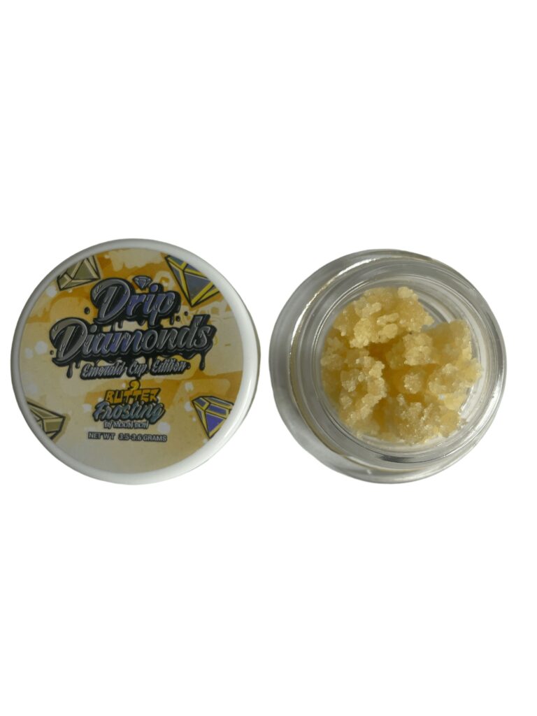 Drip Diamonds Butter Frosting– 3.5 G Drip diamonds are high-quality cannabis concentrates that offer a unique experience thanks to their potent THCA diamond