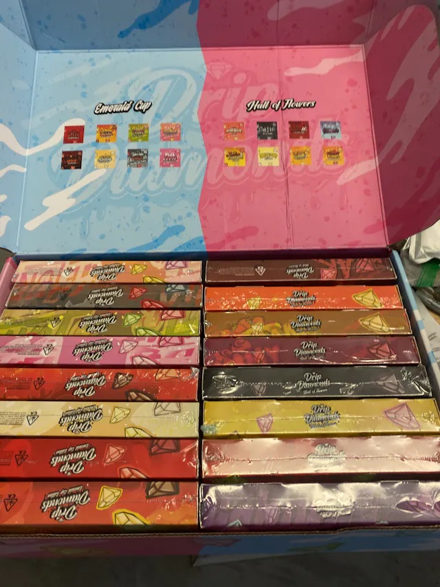 Drip diamonds Pound Box – Hall of Flowers Vs Emerald Cups Pricing for the Drip Diamonds Pound Box can vary depending on the edition, product type.