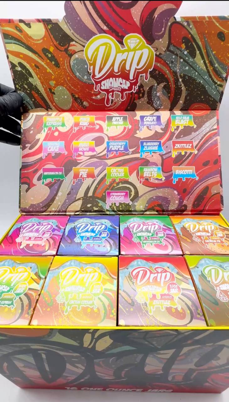 Drip Snowcap Smalls Full Box You can purchase the Drip Snowcap Smalls Full Box from reputable dispensaries or online stores.